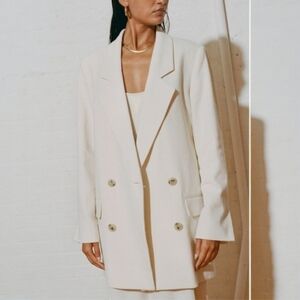 Mara Hoffman Saubirah Jacket in Natural Cream - Size Small